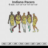 Indiana Pacers Embroidery File 6 size