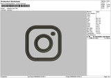 Ig Outline Embroidery File 6 sizes