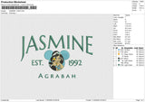 JASMINE 11525 Embroidery File 6 size