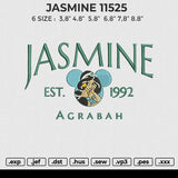 JASMINE 11525 Embroidery File 6 size