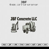 JBF Embroidery File 6 size