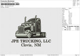 JPE TRUCKING Embroidery File 6 size