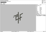 Jsuistext Embroidery File 6 sizes