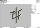 Jsuistext Embroidery File 6 sizes