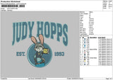 Judytext Embroidery File 6 sizes
