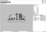 Gilrtext 1124 Embroidery File 6 sizes