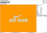 Glowtext 0102 Embroidery File 6 sizes