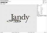 Jandy Embroidery File 6 size