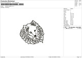 Japanese Spitz2 Embroidery File 6 size