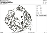 Japanese Spitz2 Embroidery File 6 size