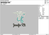 Jennifertext Embroidery File 6 sizes