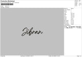 Jibran Txt Embroidery File 6 sizes