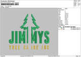 Jimmystext Splits Embroidery File 6 sizes