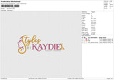 KAYDIE Embroidery File 6 sizes