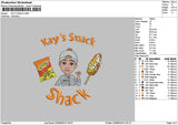 Kaystext Embroidery File 6 sizes
