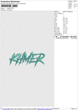KHMER Embroidery File 6 size
