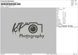 Photography1104 Embroidery File 6 sizes