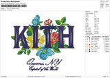 KITH FLOWERS Embroidery File 6 size