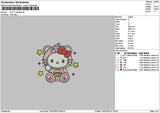Kitty Pink Embroidery File 6 sizes