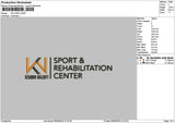 Kn Text V1 Embroidery File 6 sizes