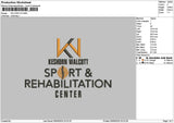Kn Text V2 Embroidery File 6 sizes