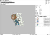 K Sox Regular mbroidery File 6 sizes