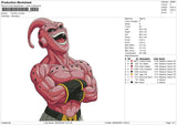 Kid Buu v2 Embroidery File 6 size