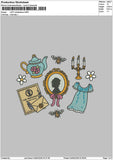 Lady Icons Embroidery File 6 sizes