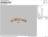 La Lakers Swoosh Embroidery