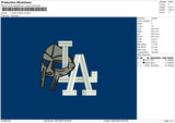 La Mf Doom V2 Puff Embroidery File 6 sizes