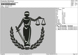Law 2903 Embroidery File 6 sizes