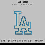 LA Logo Embroidery