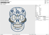 LA skull Embroidery