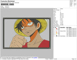 Luffy Rectangle Embroidery
