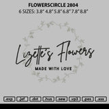 Flowerscircle 2804 Embroidery File 6 sizes