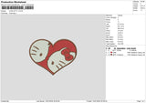 Lovekitty Embroidery File 6 sizes