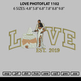 Love Photoflat 1102 Embroidery File 6 sizes