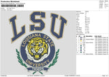 Tiger Ver Embroidery File 6 sizes