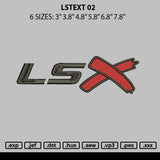 Lstext 02 Embroidery File 6 sizes