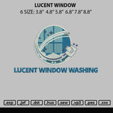 Lucent Window Embroidery File 6 sizes