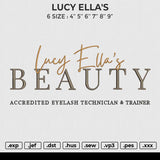 LUCY ELLA_S Embroidery File 6 size