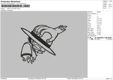 Luffy Outline Embroidery File 6 sizes