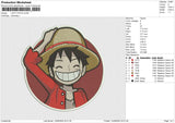 LUFFY PATCH Embroidery File 6 size