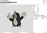 Little Mole Design1189 Embroidery File 6 size