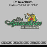 Los Aguacateros Embroidery File 6 sizes