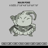 Majin Poke Embroidery File 6 sizes