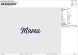 MAMA 140125 Embroidery File 6 size