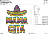 MAMA CITA Hat Embroidery File 6 sizes