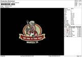Mantecatext Embroidery File 6 sizes