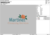 Martineztext Embroidery File 6 sizes